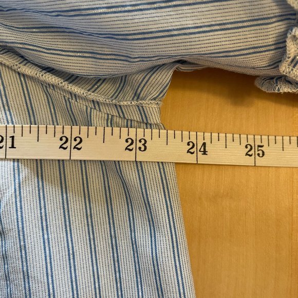 GAP Blue and White Striped Blouse - Picture 9 of 11
